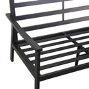 Set Salotto da Giardino Divano 2 Poltrone e Tavolino in Alluminio Shelton Antracite