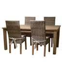 Sedia in Rattan con Cuscino 46x57H104cm Felix Grigio