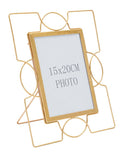 Cornice Iron Glam U 24x1,5x28 cm in Ferro e Vetro