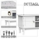 Mobile TV Bianco Opaco 120x45x50 cm 