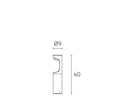Lampada Palo Basso da Giardino a LED 9W 4000K Sovil Grigio