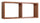 Mensola Rettangolare 2 Scomparti da Parete 70x30x15,5 cm in Fibra di Legno Morgana Ciliegio