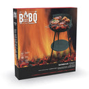 Barbecue a Carbone Carbonella Rotondo Ø42x77 cm con Vassoio in Acciaio al Carbonio Verde      