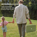 Barbecue Portatile e Pieghevole a Valigetta 47x30x28 cm a Carbonella Verde  