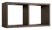 Mensola Rettangolare 2 Scomparti da Parete 70x30x23,7 cm in Fibra di Legno Morgana Maxi Rovere Scuro