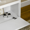 Mobile TV Max 65” 140x37x45 cm in Truciolato Bianco e Legno