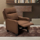 Poltrona Relax Reclinabile Manuale 106x74x74 cm in Tessuto Marrone