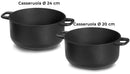Batteria di Pentole 7 Pezzi in Alluminio Pressofuso Antiaderente Olympia Supreme