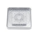 Soffione doccia quadrato fisso con 8 led RGB Cromoterapia in ABS ad alta pressione