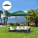 Tetto di Ricambio per Gazebo da Giardino 3x3m in Poliestere Verde