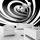 Fotomurale - Twisted In Black \u0026 White Carta Da Parato Erroi