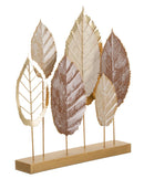Scultura Leavy 48,3x7,6x50 cm in Ferro 