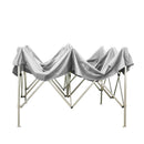 Gazebo Richiudibile Pieghevole 3x2m in Acciaio e PVC Impermeabile Bianco