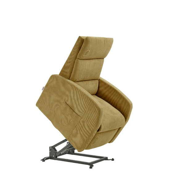 online Poltrona Alzapersona Elettrica 2 Motori 72x111x86 cm Martina in Microfibra Dispositivo Medico 1 Mostarda