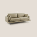 Divano 3 Posti 218x88x93 cm in Tessuto Cammello