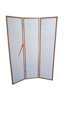 Paravento Separè 3 Pannelli 130,5x178cm in Legno Tosini Noce Seconda Scelta