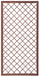 Set 2 Pezzi Traliccio Fisso con Cornice per Giardino Verdemax 180x90 cm in Metallo Corten