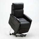 Poltrona Alzapersona Elettrica 1 Motore 60x73x104 cmin Similpelle Nero