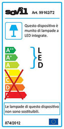 Applique da Esterno a LED 12W Chiusa Sovil Gaia Alluminio