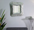 Specchio Aury Square 74x7x79 cm in Metallo e Specchio Argento      
