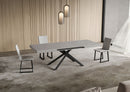 Tavolo Allungabile 120/224x90 cm Niket Cashmere Gambe Antracite      