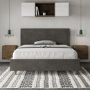 Letto Matrimoniale Adele Grigio Varie Misure