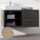 Mobile da Bagno Sospeso in Legno Rovere Chiaro 100cm Fosterberg Nantes 2