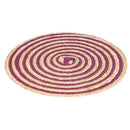 Set 4 Tovagliette Ø38 cm  in Paglia e Carta VdE Tivoli 1996 Spiral