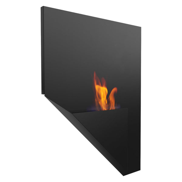 Camino a Bioetanolo da Parete 65x90 cm Flig Honolulu Nero sconto