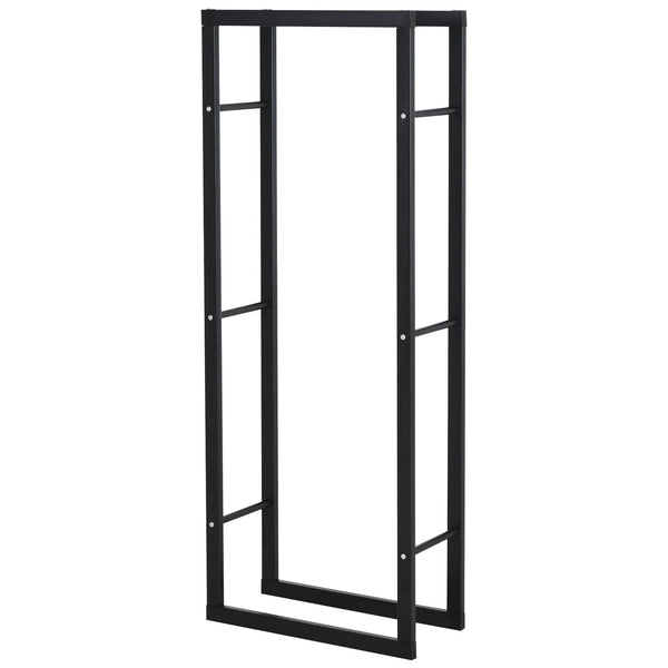 acquista Portalegna Legnaia in Ferro 60x25x150 cm da Interno Max 100kg Nero