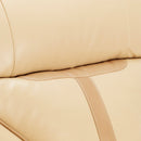 Poltrona Relax Reclinabile Manuale 90x74x130 cm in Similpelle Beige