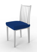 Set 2 Coprisedie Elasticizzati in Poliestere Blu Elettrico 