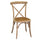 Sedia Impilabile 51x55xh89 cm in Legno Cross Naturale