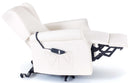 Poltrona Alzapersona Elettrica 1 Motore in Similpelle Margaret Crema