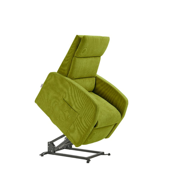 online Poltrona Alzapersona Elettrica 2 Motori 72x111x86 cm Martina in Microfibra Dispositivo Medico 1 Verde