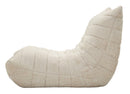 Poltrona Mask Bianca 103x100x80 cm in Spugna e Poliestere Bianco      