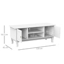 Mobile TV Bianco Opaco 120x45x50 cm 