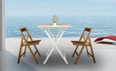 Set 4 Sedie Pieghevole 47,5x42,5x45/79 cm in Legno di Faggio FSC Noce