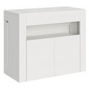 Consolle Tavolo Allungabile 90-302x42x75 cm Evolve Bianco Frassino con Panca Inferiore 