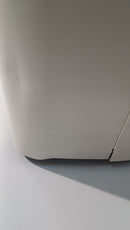 Pattumiera Sistema di Raccolta Rifiuti 120x30xh80 cm In Acciaio Verniciato 4 Scomparti Bianco Seconda Scelta