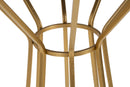 Tavolino Simple New 50x100x50 cm in Ferro e MDF Oro