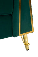 Poltrona Emy Verde con Cuscino 104x83x76 cm in Legno e Poliestere      