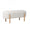 Panca 108x41,5x48 cm Dalia in Bouclè Bianco