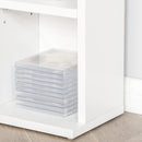 Libreria in Legno 24 Scomparti Bianco 130.5x89x20 cm 