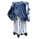 Gazebo da Giardino 2.5x2.5m in Acciaio Pieghevole Tessuto Oxford Blu 