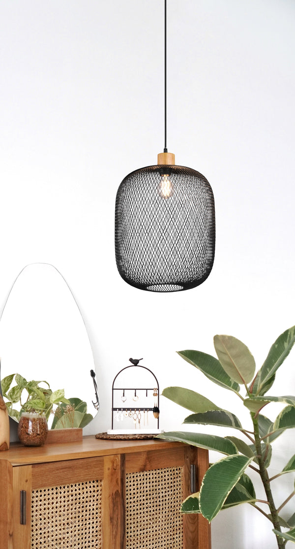 Lampada a Sospensione da Interno in Metallo Nero Opaco acquista