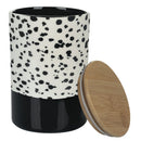 Set 2 Barattoli Ø10,5x16 cm 870 ml in Ceramica VdE Tivoli 1996 Taverna Black