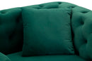 Poltrona Emy Verde con Cuscino 104x83x76 cm in Legno e Poliestere      