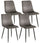 Set 4 Sedie 44x50x88 cm in Velluto Grigio