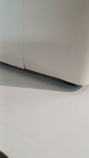 Pattumiera Sistema di Raccolta Rifiuti 120x30xh80 cm In Acciaio Verniciato 4 Scomparti Bianco Seconda Scelta